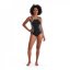Speedo Crystal Luxe Swimsuit Womens Black/White