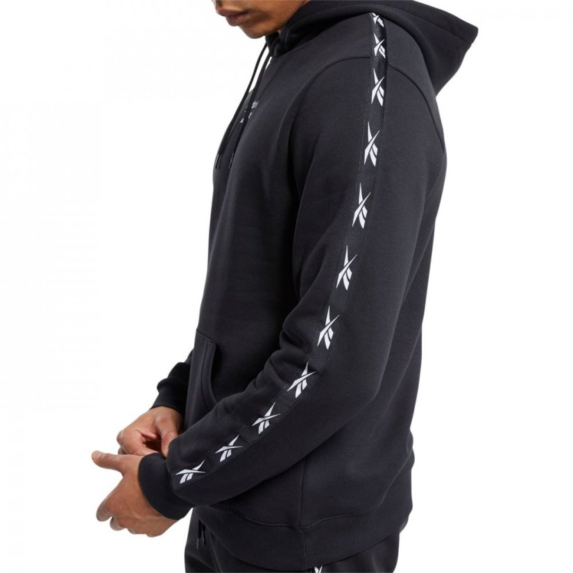 Reebok Tape Hoodie Mens Black