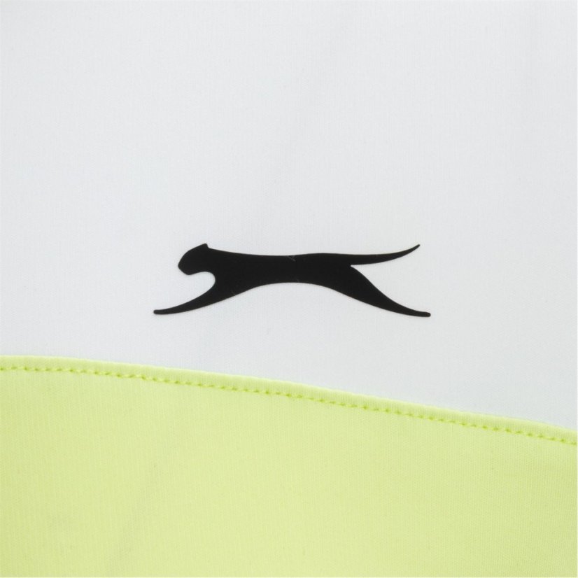 Slazenger Court Tee Ladies White/Lime
