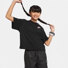 Nike Sportswear Big Kids' (Girls') Boxy T-Shirt Black