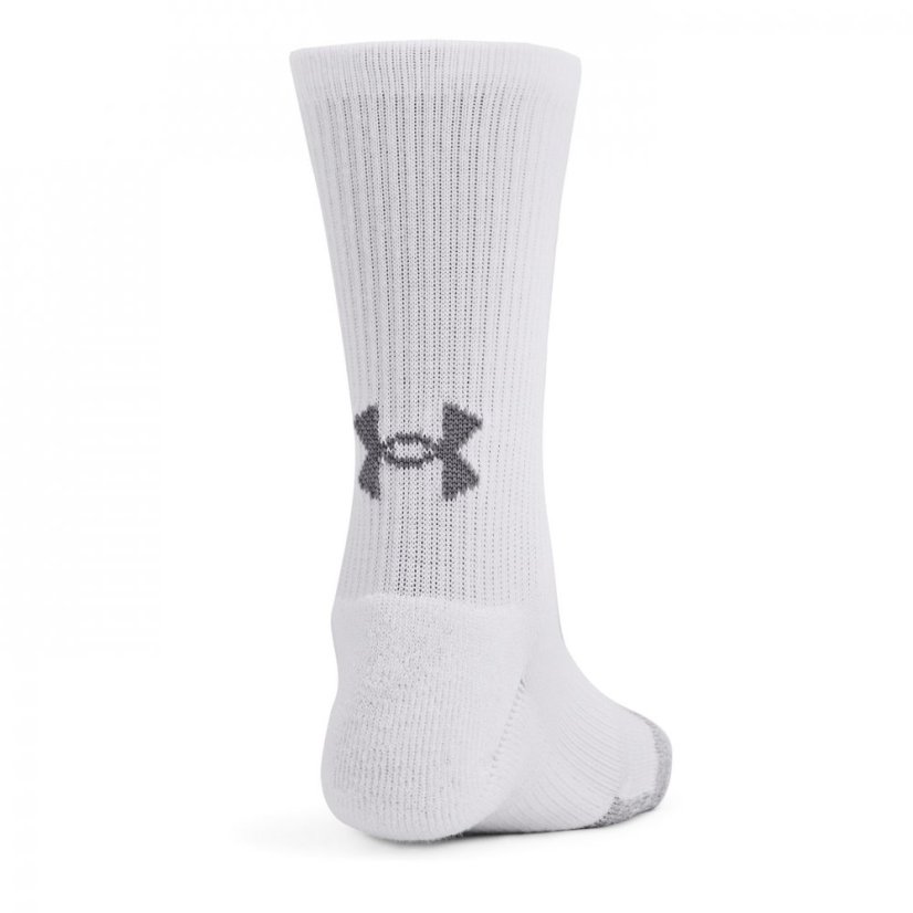 Under Armour UA Performance Tech 3-Pack Crew Socks Kids' White