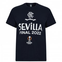 Castore Rangers Sevilla Final T-Shirt Navy