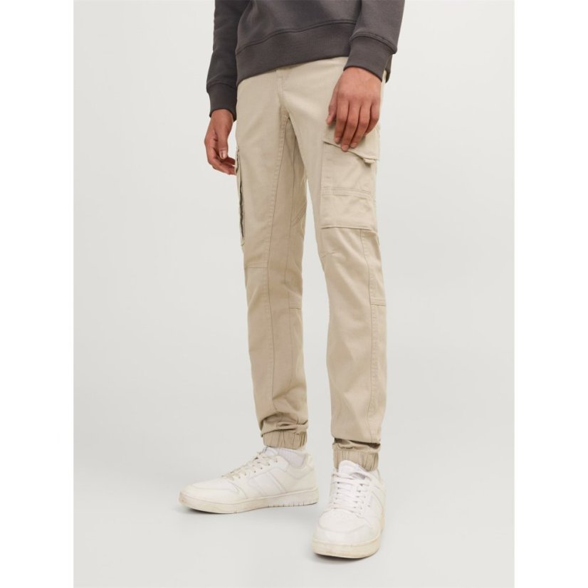 Jack and Jones Paul Flake Slim Stretch Cuffed Cargo Pants Junior Crockery