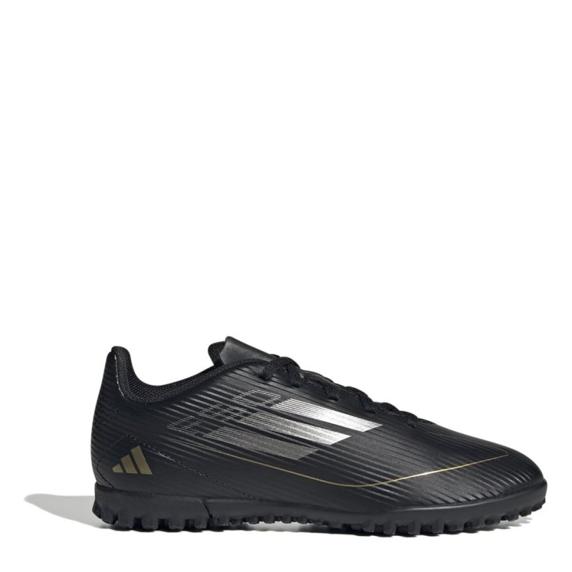 adidas F50 Club Children Astro Turf Football Boots Black/Silver