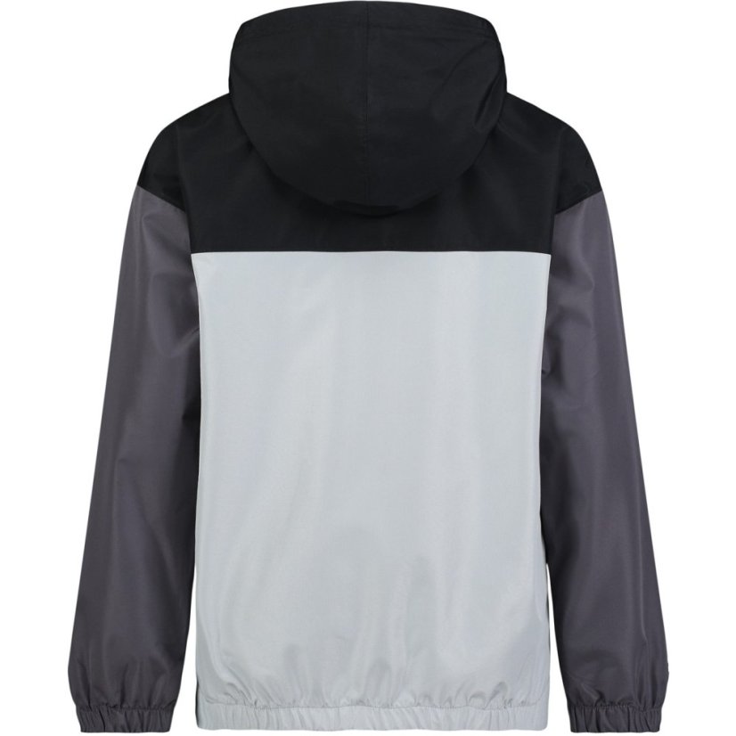 Under Armour Kids' Rain Hooded Long Sleeve Rain Anorak Black/Rock