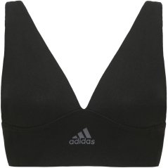 adidas Sport Active Seamless Micro Stretch Long Line Plunge Bra Black