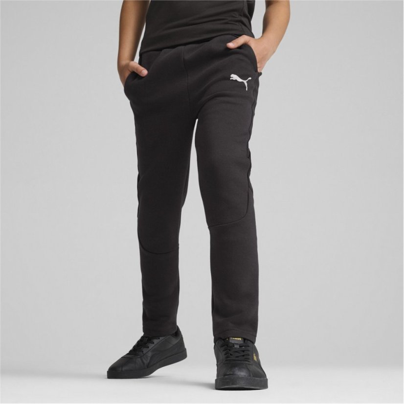 Puma Unisex Kids' Evostripe Closed Hem Jersey Joggers Puma Black