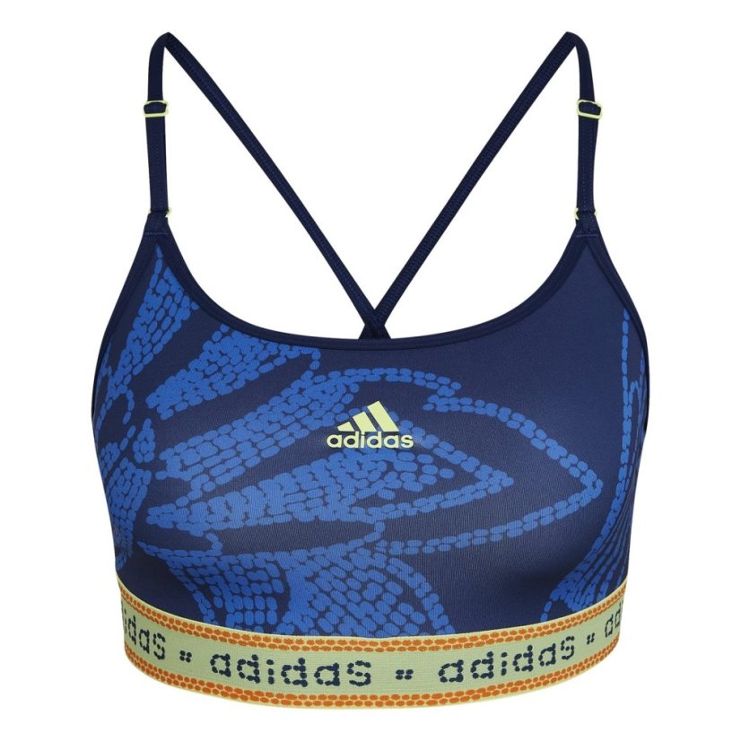 adidas Women's Medium Impact Sports Bra Blue