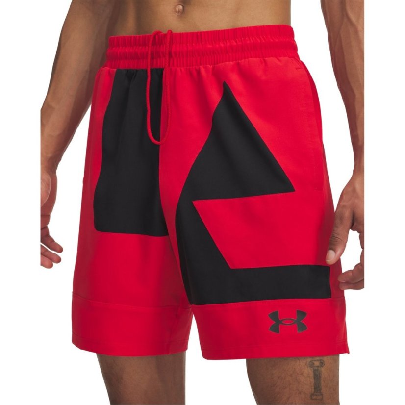 Under Armour Men's Zone Basketball Shorts Red
