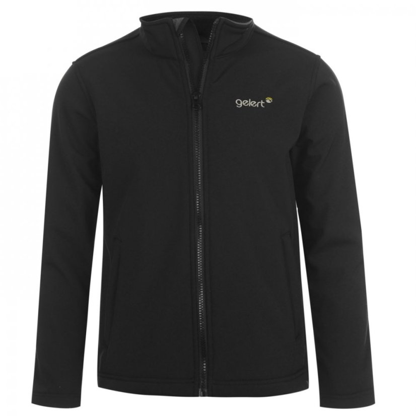 Gelert Kids' Long Sleeve Softshell Jacket Black