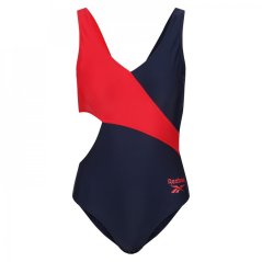 Reebok Ariel Swim suit Womens Navy/Red
