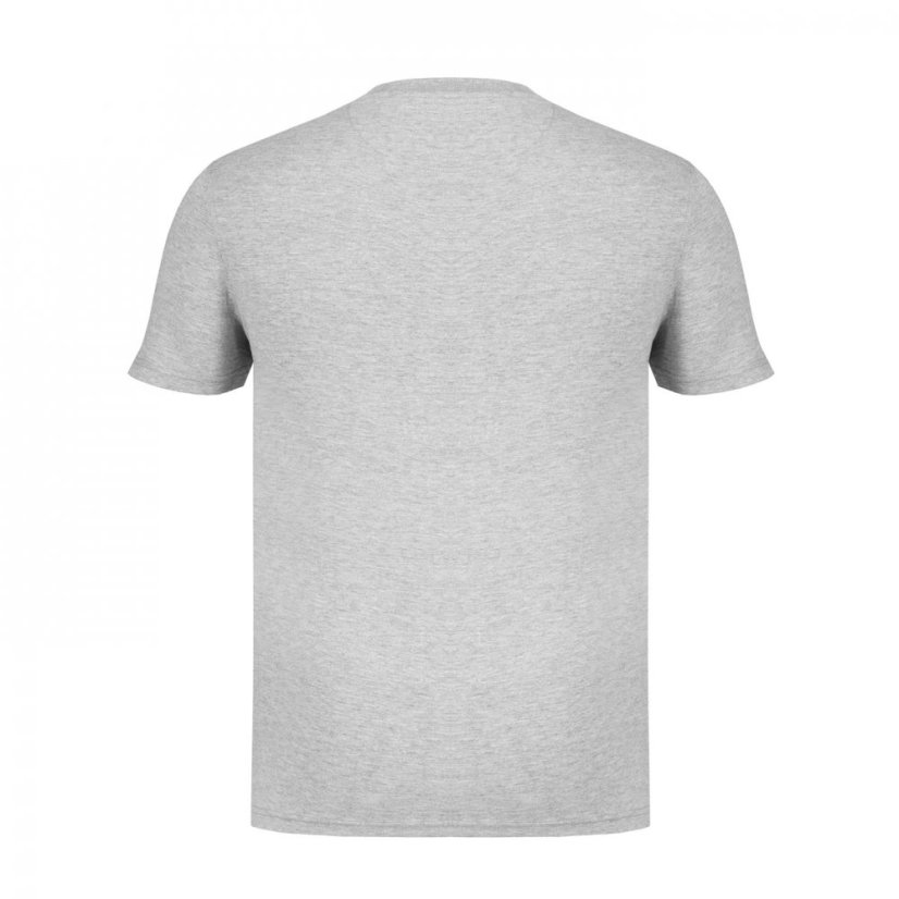 Firetrap Large Logo T Shirt Mens Grey Marl