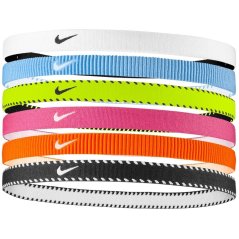Nike Flex Headbands (6 Pack) Volt/Vivid Pink