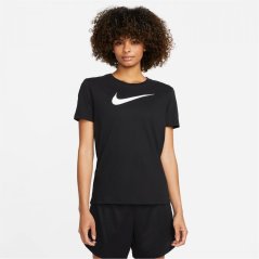 Nike Dri-FIT Swoosh dámske tričko Black/White