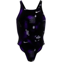 Nike HydraStrong Multi Print Fastback One Piece Black/Purple