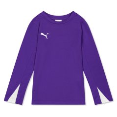 Puma Unisex Kids' Team Long Sleeve Performance Gym Top Purple