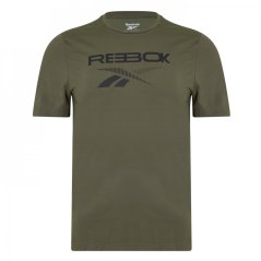 Reebok Graphic T Shirt Armgrn