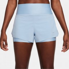 Nike Dri-FIT Swift Women's Mid-Rise 3 2-in-1 Shorts Light Armoury Blue/Reflective