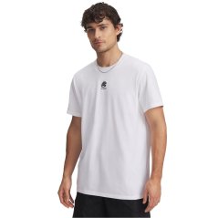 Under Armour Curry Logo Heavyweight pánské tričko White/Black