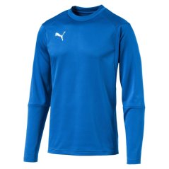 Puma LIGA Training Crew Sweatshirt Mens Blue/White