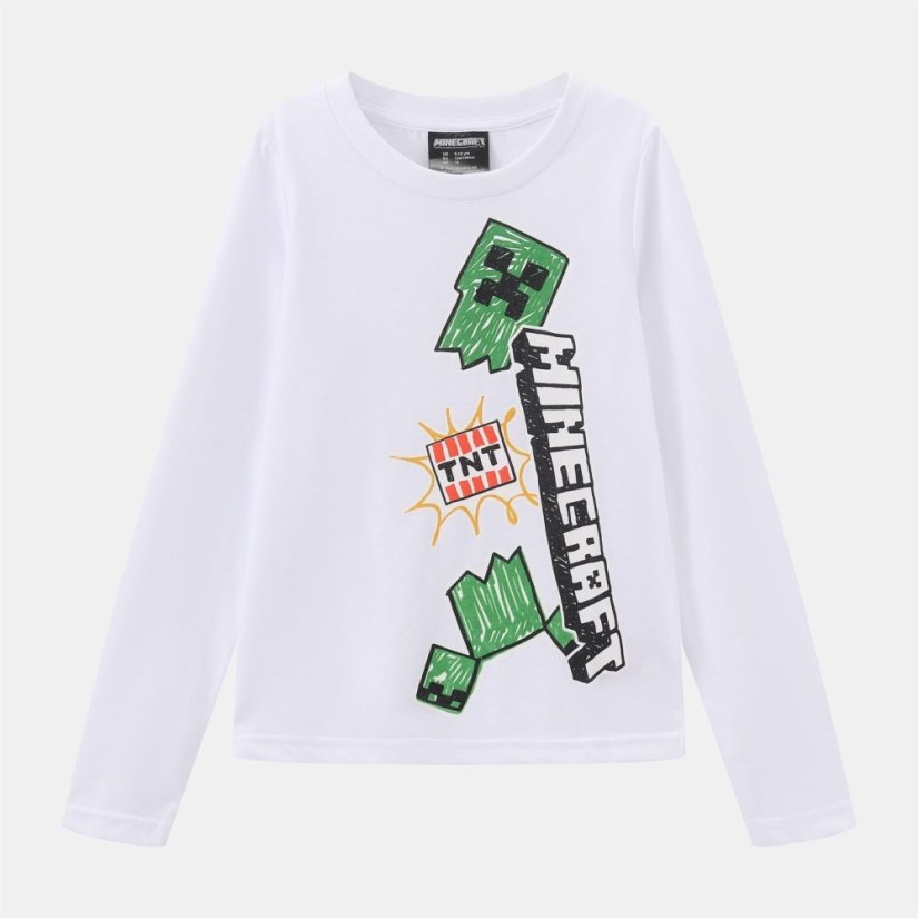 Character Long Sleeve T-Shirt Boys Minecraft