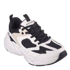 Skechers Kids' Casual Low-Top Trainers Black/White