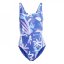 adidas Floral 3-Stripes Swimsuit Womens SLBlue/White