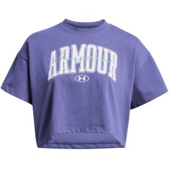 Under Armour Women's Heavyweight Short Sleeve T-Shirt Purple