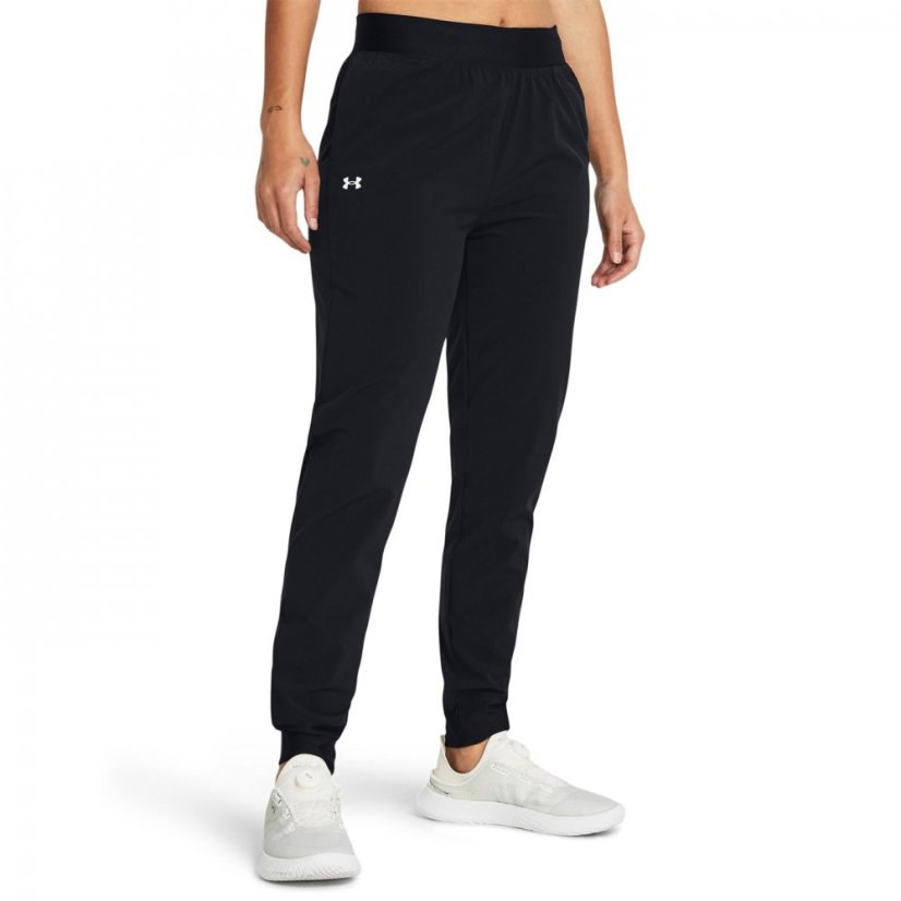 Under Armour Rival High-Rise Woven Pants Womens Black/White