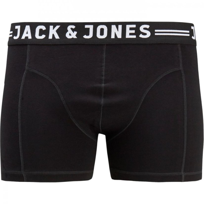 Jack and Jones 3-Pack Trunks Mens Plus Size Black