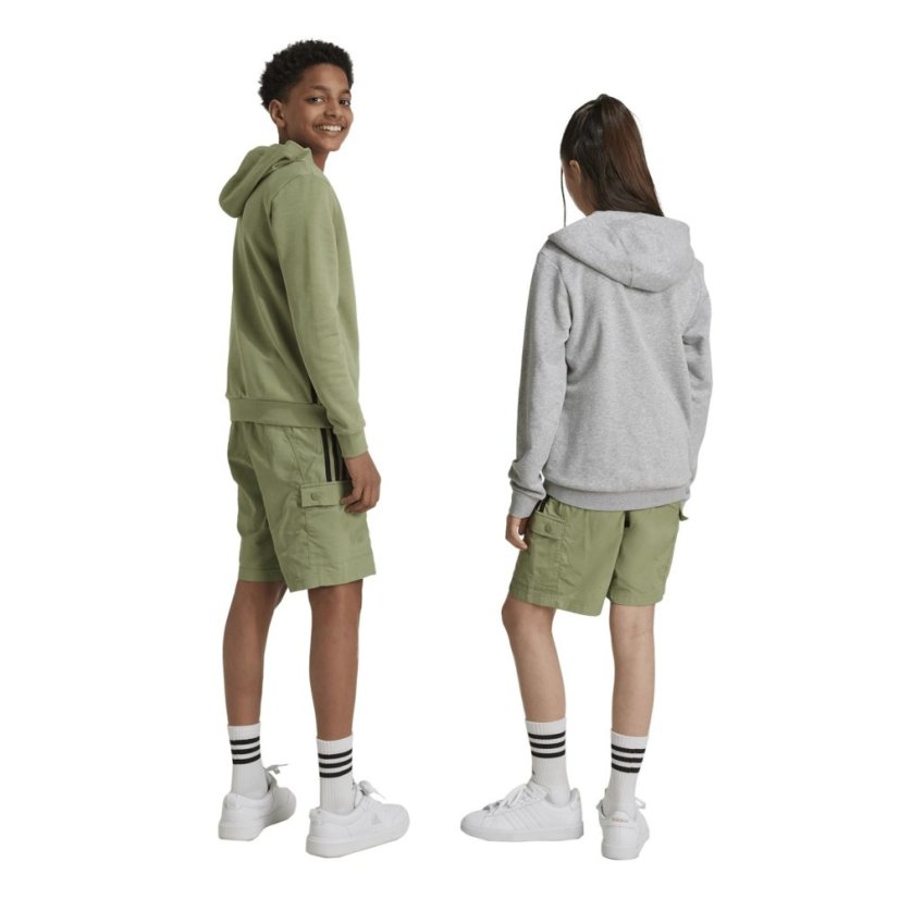 adidas Unisex Kids Jersey Jogger Shorts Green/Black