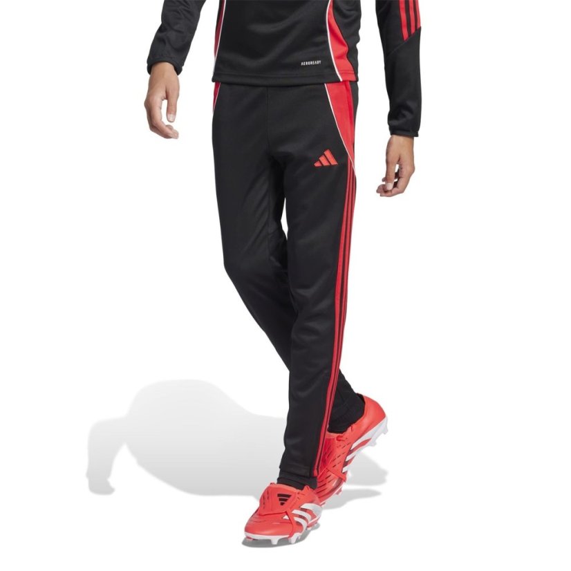 adidas Tiro 24 Slim Training Tracksuit Bottoms Kids Black/Ruby