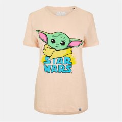 Star Wars Ladies Tee Ld99 The Child Pink