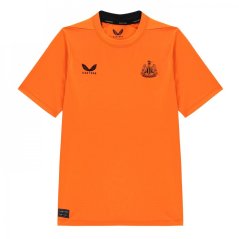 Castore Newcastle United FC Goalkeeper Shirt 2022/2023 Junior Boys Orange/Black
