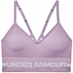 Under Armour Seamless Low Impact Longline Sports Bra Purple