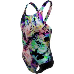 Nike Multi Print HydraStrong Swimsuit Junior Rainbow