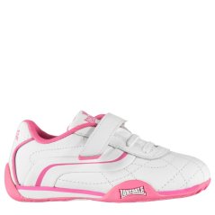 Lonsdale Camden Infants Trainers White/Cerise