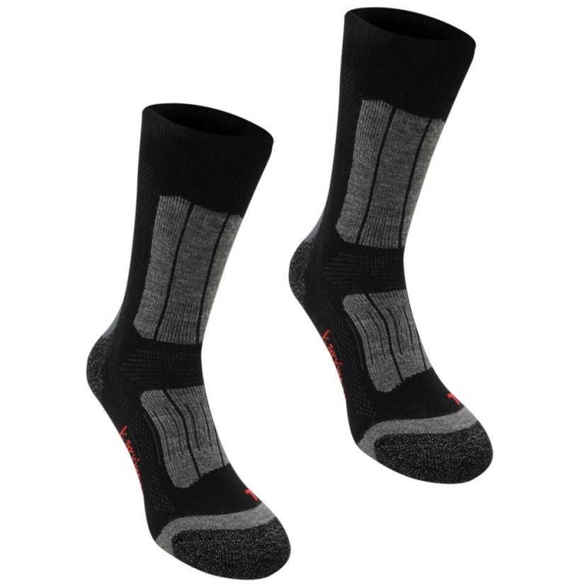 Karrimor 2Pk Trekking Socks Juniors Black