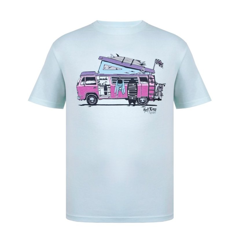 Hot Tuna Crew T Shirt Mens Aqua