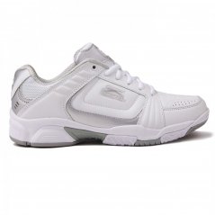 Slazenger Ladies Tennis Shoes White/Silver