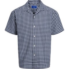 Jack and Jones JJ Short-Sleeve Plain Shirt Sky Captain