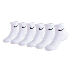 Nike 6-Pack Quarter Socks Infants White