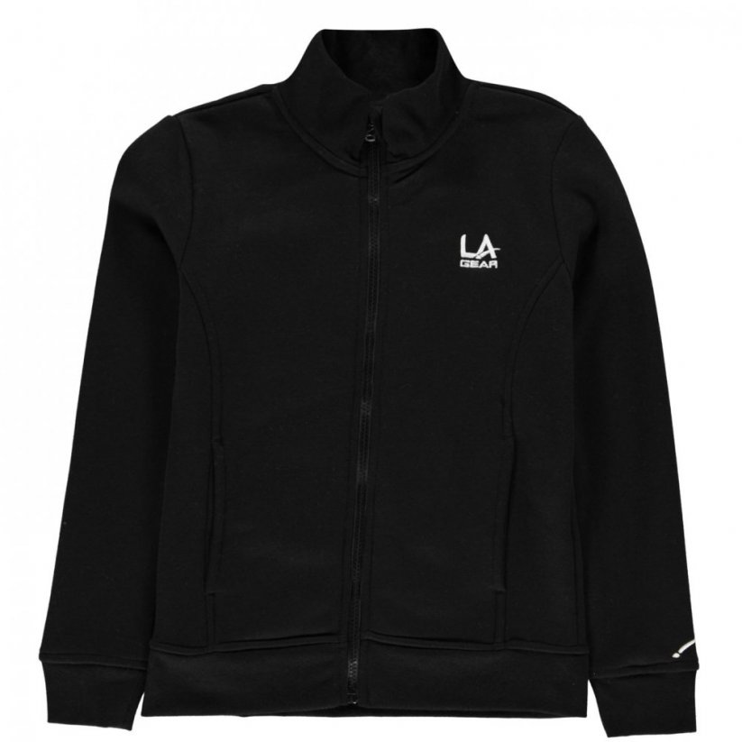 LA Gear Full Zip Fleece Junior Girls Black