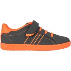 Lonsdale Oval Childrens Trainers Grey/Orange