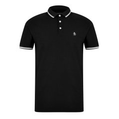 Original Penguin OP Tipped pánské polo tričko Black
