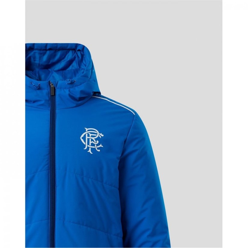 Castore Rangers Training Long Bench Jacket Blue