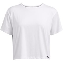 Under Armour Women's Motion Short-Sleeve Performance Gym Top White