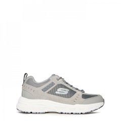 Skechers Oak Canyon Low-Top Trainers Mens Grey/White