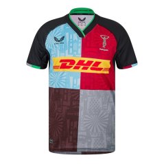 Castore Harlequins Home Shirt 2024 2025 Mens Red/Blu/Blk