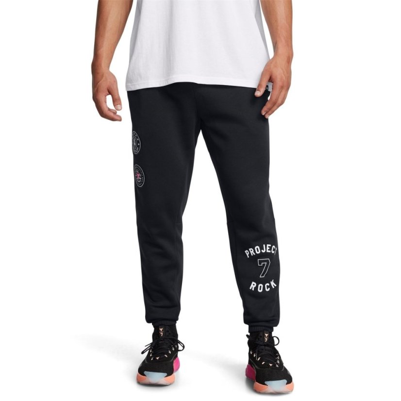 Under Armour Men's PR Icon Closed Hem Jersey Joggers Black
